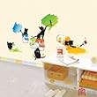 Home Decor Mural Art Wall Paper Stickers-Naughty kitty 2 KR-0030