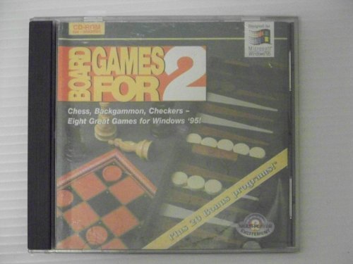 Board Games for 2 Chess, Backgammon, Checkers- Eight Great Games for Windows '95 Plus 20 Bonus Programs