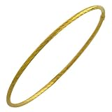 10 Karat Yellow Gold Twisted Slip-on Bangle