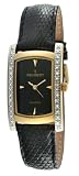 Peugeot Women's 1733G Genuine Lizard Skin 1/2 ct Diamond Accented Limited Edition Swiss Watch