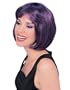 Adult Super Model Purple/Black Wig