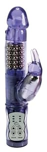 California Exotics Waterproof Jack Rabbit with Floating Beads, Purple
