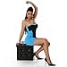 Hot Cocktail Minikleid Schwarz/türkis (10967)