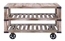 Big Sale Rustic Console Cart