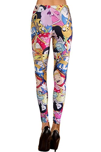 Celeb Inspired Adventure Time BMO Digital Print Leggings Pants Tights