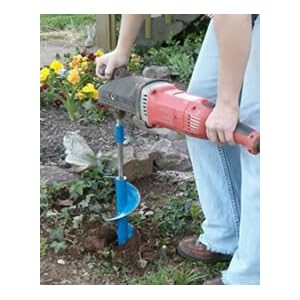 Post Hole Auger Garden Tree Planter Earth Drill By Custom Augers 5.75 x 28 by 