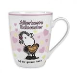 Produkt-Bild: Sheepworld Tasse Allerbeste Schwester auf der ganzen Welt! Lieblingstasse von Sheepworld