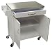 Kitchen & Housewares : Winsome Wood Kitchen Cart with Stainless-Steel Top, White