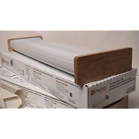 Utilitech 2 Ft,. 2-light Flourescent Light Fixture, White with Oak End Wrap