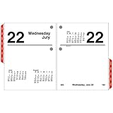 AT-A-GLANCE E91950 Compact Desk Calendar Refill, 3 x 3 3/4, White, 2016
