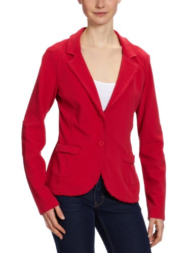TOM TAILOR Damen Sweatshirt, 25144690070/sweat blazer, Gr. 42 (XL), Rot (4163) Preisvergleich
