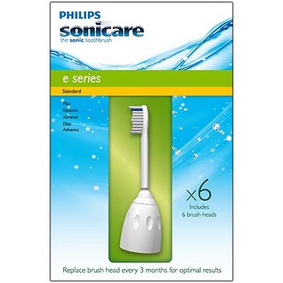 Philips Sonicare E Series 6-pack Replacement Brush Heads