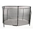 Trampoline Safety Net Enclosure System Includes 4 Poles, Netting, + Fiberpole for 14' Round Trampoline