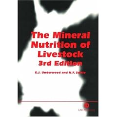 The Mineral Nutrition of Livestock