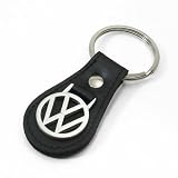 Volkswagen Black Leather Key Chain