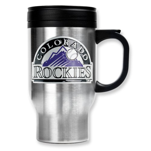 Colorado Rockies 16oz Stainless Steel Travel Mug