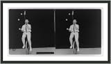 Historic Print (M): Unicycle juggling act