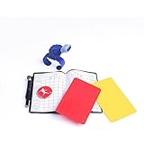 Senston Football Soccer Referee Items,Including Soccer (Football) Referee Coin,Referee Yellow Card With Pen and Paper and Referee Wallet,A whistle.