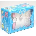 RAVEL Little Gems Pferde Geschenkset für Mädchen bestehend aus Armbanduhr, Halskette und Armband in hübscher Präsentbox - R2213