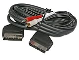 SCART TO SCART AND 2 PHONO PLUG CABLE
