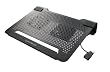 Cooler Master NotePal U2 Laptop Cooling Pad with Two Configurable 80mm Fans R9-NBC-8PBK-GP