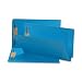Smead End Tab Fastener Folder, Legal, Straight, Two 2-Inch Prong B Style #1 and #3 Fasteners, Blue, 50 per Box (28040)