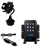 Samsung S5 Car Cup Holder with Car Charger - Uses Gomadic TipExchange