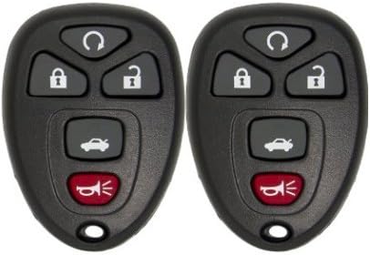 New 5 Button Keyless Remote And Replacement Key W/Duracell Battery Inside Ouc60270 15912860