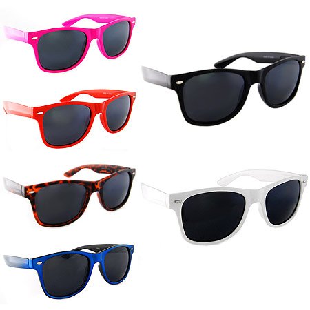 Lot of 6 Nerd Glasses Buddy Holly Wayfarer Clear Lenses