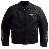 Harley-Davidson® Men's Ride Ready Textile Jacket. Water-resistant. Embroidered graphics. 98303-10VM Large