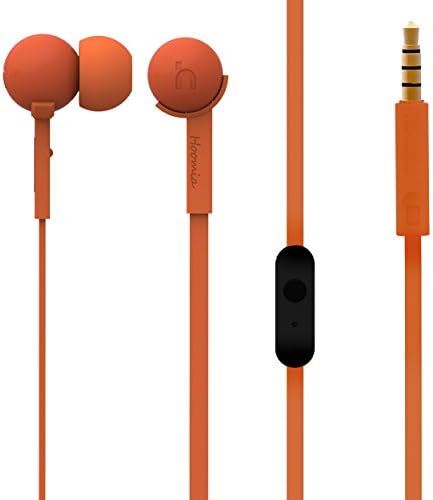 Hoomia C8-ORANGE In-Ear Stereo Earphone with Microphone, Orange