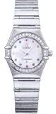 Omega Constellation Iris Womens-Mini Mother-of-Pearl Colored Stones Dial Diamond Bezel Stainless Steel Watch 1460.79
