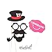 Wisehands 31 PCS Photo Booth Props Kit for Wedding, Birthday, and Party- Assorted Color