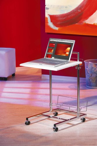 Link 50901140 Laptoptisch \"Scooter\" wei&szlig;/chrome Preisvergleich