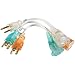 Coleman Cable 6991 Power Strip Liberator, 8-Inch Extension Cord, 3-Pack