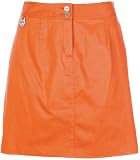 Misses Golf America Solid Double Button Front Skorts