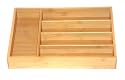 Seville Classics Bamboo Cutlery Tray, Medium