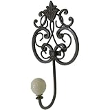 Metal Cast Iron style Rust Color Towel Hook
