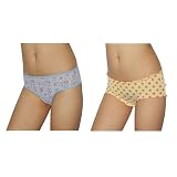 2 PACK: Womens Sexy Hipster Briefs Underwear Panties - Small / 5