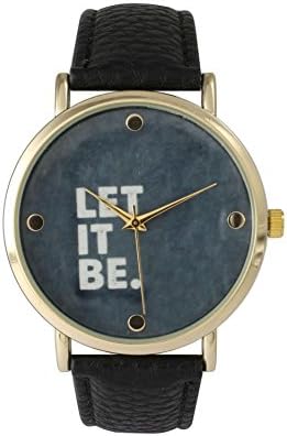 Olivia Pratt Let It Be Leather Watch - Black