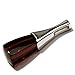 Ian and Valeri Co. Black Cherry Amber Sterling Silver Rectangular Pendant