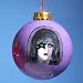 Pack of 6 Kiss Paul Stanley Purple Glass Ball Christmas Ornaments 3.25" (80mm)