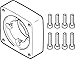 FESTO 1956846 EAMF-A-44C-60P MOTOR FLANGE - SUPPLIED IN PACK OF 1