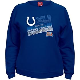 Indianapolis Colts Super Bowl XLI Champions Women's XLI Motion Crewneck Sweatshirt
