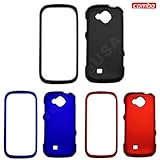 Samsung Reality U820 Combo Rubber Feel Black Protective Case Faceplate Cove ....