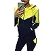 Flymall Cotton 2PCS Sport Pullover Hoodie Tracksuit Sweatshirt Sweatpant Set