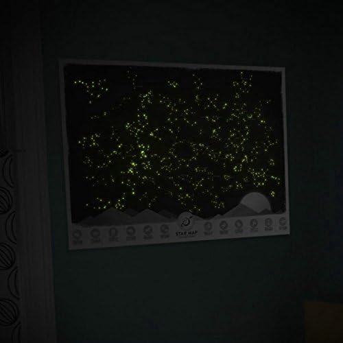 Romantic Shining Star Wallpaper Luminous Star Constellation Map