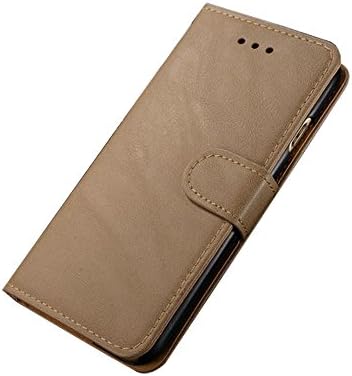 iPhone 6 Plus / iPhone 6s Plus wallet case [Magnetic Closure]iPhone 6 Plus leather case[Stand Featured]iPhone 6 Plus Flip Case [Credit Card holder])(Khaki)