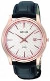 Image of Seiko Gents Rose Gold Strap Watch SKP352P1