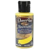 Deco Art Traditions Acrylics 3 Ounces-Hansa Yellow Light
